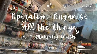 Operation: Organize All the Things (pt. 1 - Group Washi into Collections)