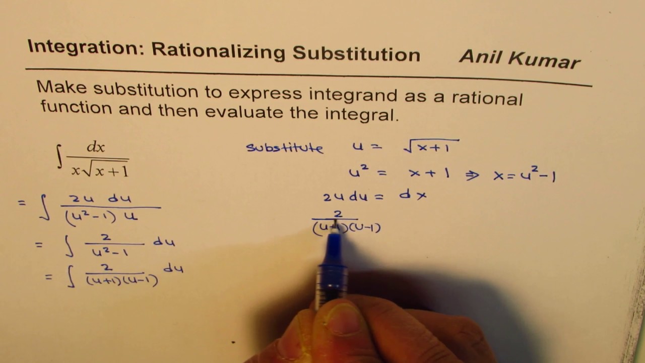 Concept To Integrate By Rationalisation And Substitution - YouTube