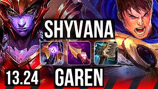 SHYVANA vs GAREN (TOP) | 7 solo kills, 600+ games | KR Master | 13.24