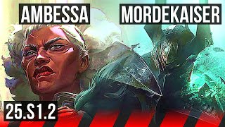 AMBESSA vs MORDEKAISER (TOP) | KR Grandmaster | 25.S1.2