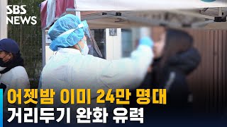 어젯밤 9시까지 이미 24만 명대…'밤 11시'로 완화 유력 / SBS