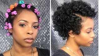 How To Perm Rod Set On Twa Natural Hair