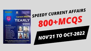 Speedy Current Affairs October 2022 English| November 2021 to October 2022 | 800+Mcqs | Proxy Gyan