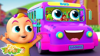 Wheels on the Bus, बस के पहिए घुमे गोल गोल, Hindi Rhymes for Kids, Bus Song