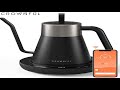 crownful gooseneck electric kettle with smart variable temperature control 0.8l hand brew