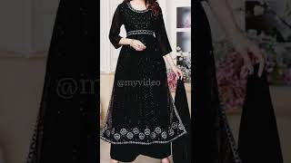 Black Naira Cut Dress Designs 🖤#blackkurti #nairacutkurti #suit 💖💖