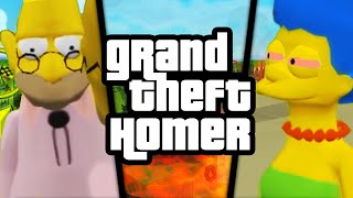 GRAND THEFT HOMER - The Simpsons: Hit and Run (Funny Moments)