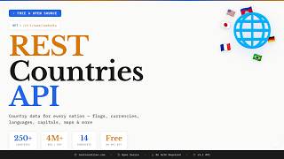REST Countries API Tutorial - Free Country Data API (Full Guide)
