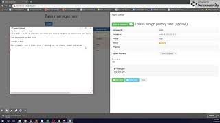 Laravel task management system LARAVEL and JQUERY with AJAX