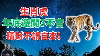 命理提醒：生肖虎注意！年底前要避開3件不吉之兆，橫財不請自來！年底財運大揭密！必看！ #生肖虎2024年運勢 #生肖虎2024年運程 #屬虎人2024年運勢 #屬虎人2024年運程