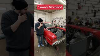 I RUINED A PERFECT 57 CHEVY! MISTAKES WERE MADE! 1 OWNER VINTAGE CAR GETS CUT UP FOR LS SWAP! DUMB