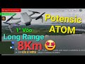 Potensic ATOM 1° Vôo Long Range 8km(ida e volta)