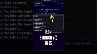 Convert JavaScript Object into JSON String | JSON in JavaScript #shorts #javascript #json #coding