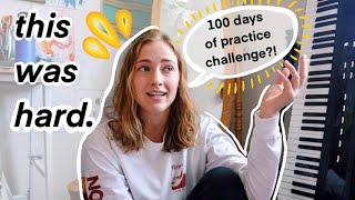 I COMPLETED THE 100 DAYS OF PRACTICE CHALLENGE!⼁my review + honest thoughts