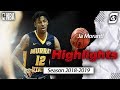 Ja Morant Murray State Season Highlights 2018-2019