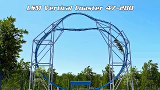 Intamin Rides LSM Vertical Coaster off- \u0026 on-ride POV animation