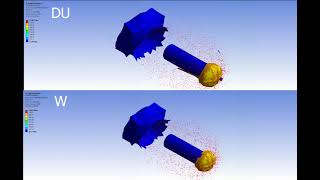 Depleted Uranium APFSDS Heating Compared to Tungsten in RHA