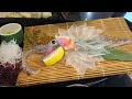 translucent squid at kawataro restaurant yobuko city saga kyushu japan