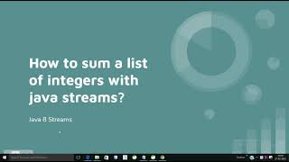 How to sum a list of integers with java 8 streams