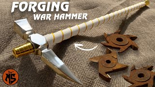 Forging a WAR HAMMER out of Rusted Gears || MASI channel