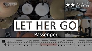 [Lv.04] Let Her Go - Passenger  (★★☆☆☆) | Pop Drum Cover, Score, Sheet Music, Lessons, Tutorial