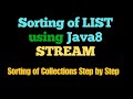 Sorting of List Using Stream API in Java8| An Important Interview Question