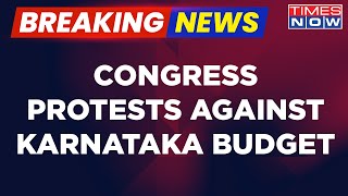 Breaking News | Congress Protest  Against Karnataka Budget, Claim Promise in 2018 Budget Unfulfilled