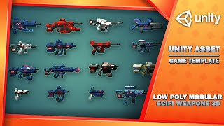 Low Poly Modular Sci-Fi Weapons Pack – Models Showcase