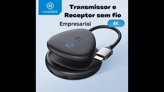 Kit Transmissor e Receptor sem fio HDMI Empresarial 4K Hagibis