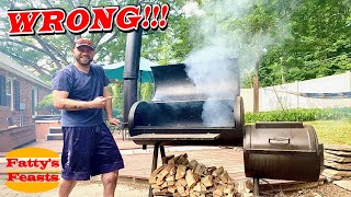 OFFSET SMOKER FIRE MANAGEMENT FOR BEGINNERS | How To Burn A Clean Fire | Fatty's Feasts