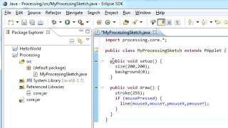 Combining Processing and Eclipse