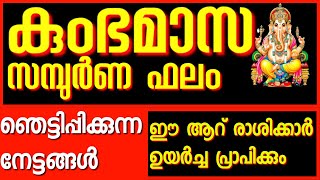 Horoscope | മഹാസമ്പന്നയോഗം | രാജയോഗം | കുംഭ മാസഫലം  |Astrology |Jyothisham |Astrology Kerala