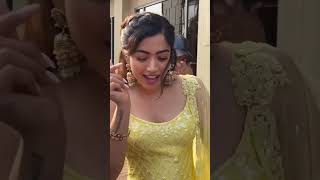 Khwab Bankar Hi Chale Aao Ke Kuch Raat Kate 4K+Full Screen Status Video Rashmika Mandanna #shorts 🥀💕