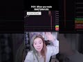 Girl Goes Crazy Trading on Livestream #trading #trader #crypto