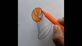 Draw Flower using Oval Shape