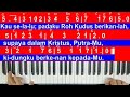 kj 8 bagimu tuhan nyanyianku not angka chord lirik cover keyboard karaoke tutorial kidung jemaat