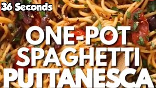 One Pot Spaghtti Puttanesca Recipe #14| Short Simple and Easy Recipes #1001