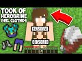 Used a SHEARS TO REMOVE THE HEROBRINE GIRL CLOTHES in Minecraft ! TROLLING HEROBRINE GIRL !