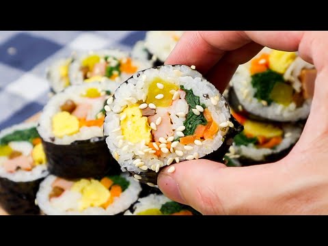 Kimbap (Korean Seaweed Rice Rolls) Recipe