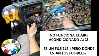 ¡UN FUSIBLE! ¡NO FUNCIONA el AIRE ACONDICIONADO A/C! ¿DÓNDE ESTÁN LOS FUSIBLES?  #fusibles #rd1