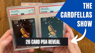 PSA order reveal: 26 card Ultra Modern graded card box opening (Kobe Bryant, Michael Jordan, etc.)