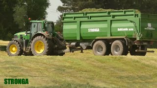 Ruohorehun korjuu - Stronga BulkLoada, John Deere \u0026 Claas Lexion 770