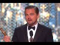 LEONARDO DICAPRIO WINS OSCAR 2016 FOR THE REVENANT! (HIS SPEECH IS GREAT)