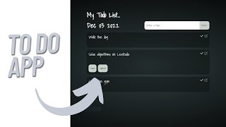 How to Build a Todo List App with Local Storage for Beginners - HTML, CSS & JavaScript