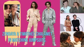 Zendaya & Timothée Chalamet TWIN In Matching Jumpsuits