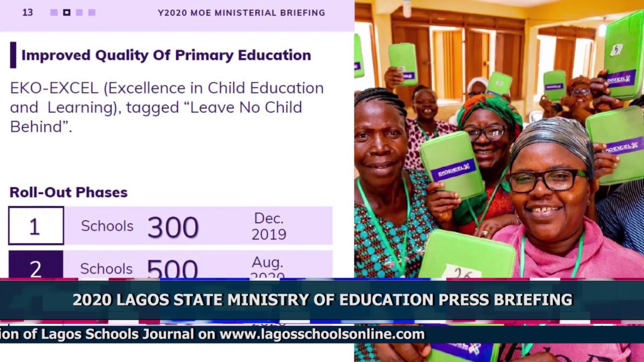 2020 LAGOS STATE MINISTRY OF EDUCATION PRESS BRIEFING - YouTube