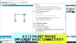 8 5 1 3 Packet Tracer Implement Basic Connectivity