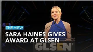 Sara Haines Gives Award at GLSEN | The View