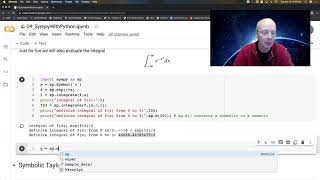 Python Video 08c: Symbolic Python - Integrals