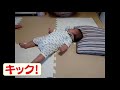 【生後3ヶ月29日】なゆちゃん！寝返りの練習！